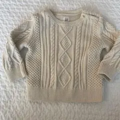 baby GAP アイボリー ケーブルニット 18-24ヶ月　90サイズ