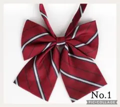 制服リボン 赤 ストライプ コスプレ 海外 韓国 卒業式 入学式