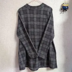 チェック柄☆裏起毛☆長袖カットソー