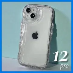 iPhone12 ウェーブ クリア アクスタ スマホケース 透明 カバー トレカ