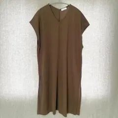 美品✦BEAUTY&YOUTH シアーロングワンピース F ブラウン 重ね着