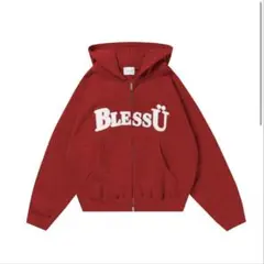 BLESS Ü BU OG LOGO ZIP UP HOODIE
