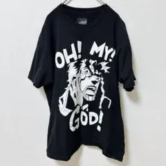 ジョジョの奇妙な冒険 半袖Tシャツ クルーネック プリント L 黒 綿 デイリー