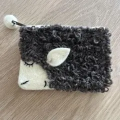 羊モチーフ フェルトポーチ ハンドメイド