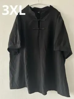 SHEIN CURVE チャイナカラー 半袖シャツ ブラウス 3XLのサムネイル