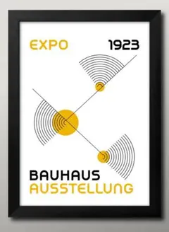 16046■A3アートポスター『バウハウス』絵画 イラスト マット