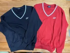 YONEX トレーナー　Lサイズ 黒 赤