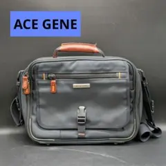 ACE GENE ビジネスバッグ ショルダーバッグ ネイビー