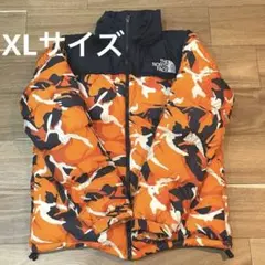 THE NORTH FACE ダウンジャケット XL オレンジ・カモフラージュ