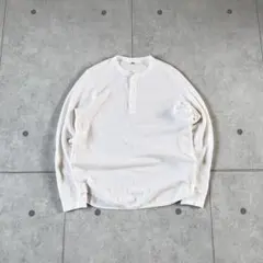 old uniqlo ヘンリーネック　サーマル　ホワイト　y2k