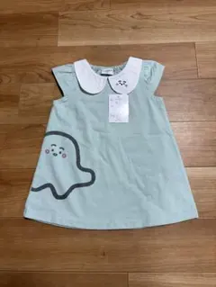 新品✨️シナぷしゅ 80cm ミントグリーン ベビー 襟付きワンピース