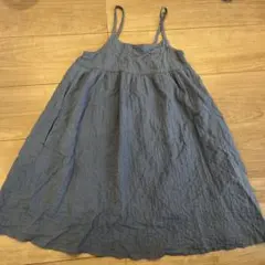 ユニクロ　インド製　シワ加工　キャミワンピース　130