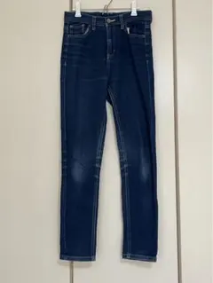 スキニーデニム 160 ダークブルー