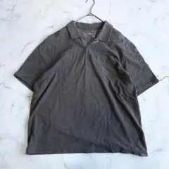 大人気✨EddieBauer エディーバウアー半袖ポロシャツ　グレーXL b39のサムネイル