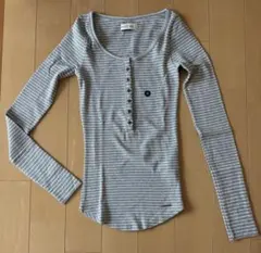 Abercrombie & Fitch ストライプ長袖Tシャツ XS(新品)