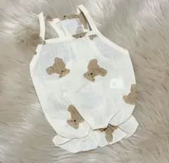 【M】テディベアキャミソール ペット服 犬服 ドッグウェア フリル 新品未使用のサムネイル