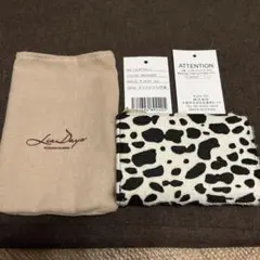 LIZDAYS　ダルメシアン柄　二つ折り財布　パスケース