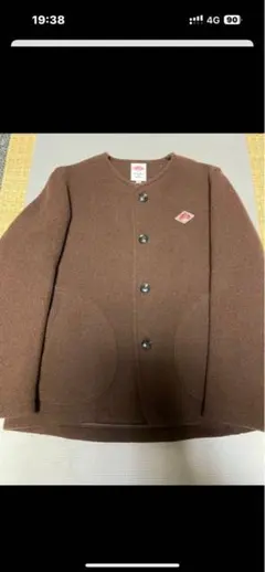 DANTON ウールモッサ ノーカラーコート