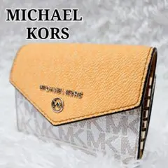 MICHAEL KORS キーケース 小銭入れ付 レザー イエロー