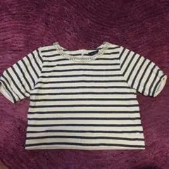 ビジュー付きボーダー