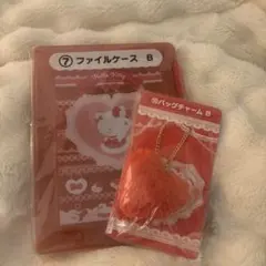 ハローキティ 当たりくじ 一番くじバッグチャームファイルケース