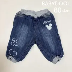【 80cm 】BABY DOLL ベビードール ミッキー デニムパンツ
