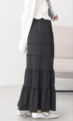 【美品】earth music&ecology メロー切替フレアスカート