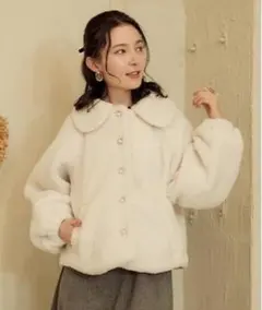 2WAYボアショートコート　axesfemme