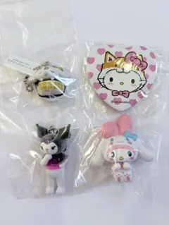 サンリオ フィギュア ストラップ ガチャガチャ 4個セット