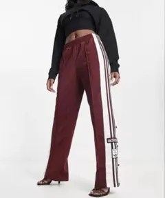 adidas originals adibreak サイド トラック パンツ 赤 - メルカリ