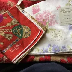 CELINE & LAURA ASHLEY ハンカチセット