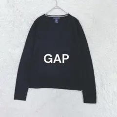 ギャップ♡GAP 上質メリノウール100%Vネックニット XS ブラック 柔らか