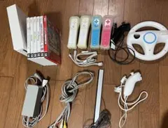 Wii本体 ゲームソフト・リモコン・ハンドルセット