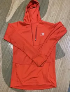 karrimor フードフリースストレッチプルオーバー レッドオレンジサイズ 
