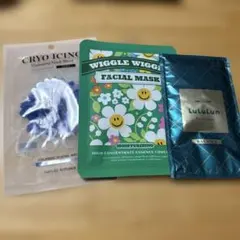 シートマスク3点セット CRYO ICING, WIGGLE, Lululun
