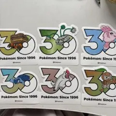 韓国 限定 ポケモン 30周年記念 ステッカー 2枚セット - メルカリ