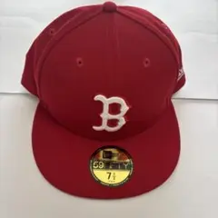NEWERA ボストンレッドソックス キャップ 7 1/2　赤