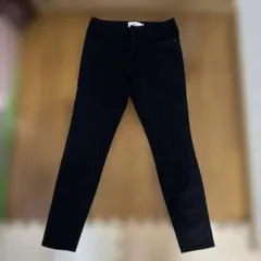 AZUL by moussy黒 スキニーパンツ メタルボタン付き