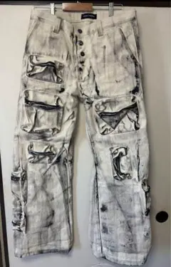 KRAFT WORK / BK FLARED CARGO / WHITE 30
