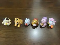 縁起物 ミニチュアフィギュア 6点セット‼️
