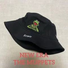 [美品]NEW ERA THE MUPPETS KERMIT バケットハット 黒