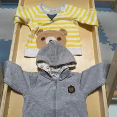 クマとライオンのトレーナー 95cm未満