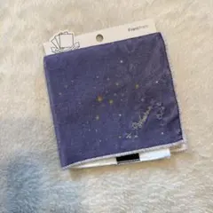 Francfranc タオルハンカチ 星座柄 パープル