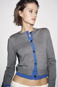 ★新品未使用★2025AW ZARA コンビニットカーディガン　M