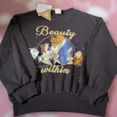 ディズニー　美女と野獣　裏毛　トレーナー　キラキラ　新品未使用