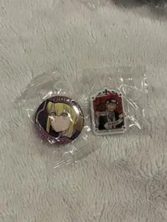 くら寿司 ビッくらポン マッシュル 缶バッジレモン アクリルステッカードット