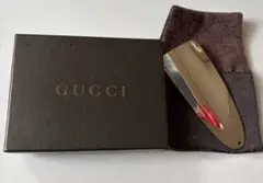 美品】GUCCI グッチ シマ シェリーボーン型 チャーム キーホルダー