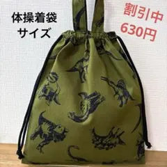 1153【おまとめ割不可】恐竜柄体操着袋