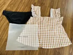 チェックの水着