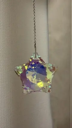 星型サンキャッチャーオーロラ×クリア２個セット